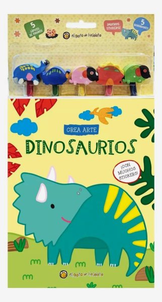 Crea Arte: Dinosaurios Lapices y Borradores