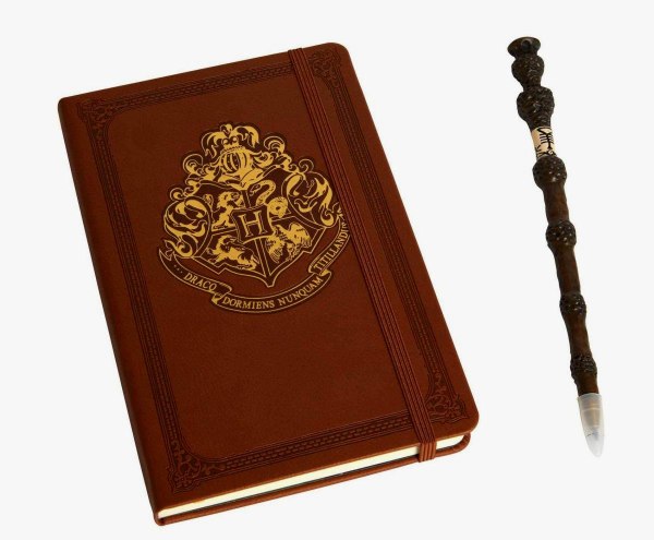 Harry Potter Hogwarts Hardcover Journal - Elder Wand Pen Set