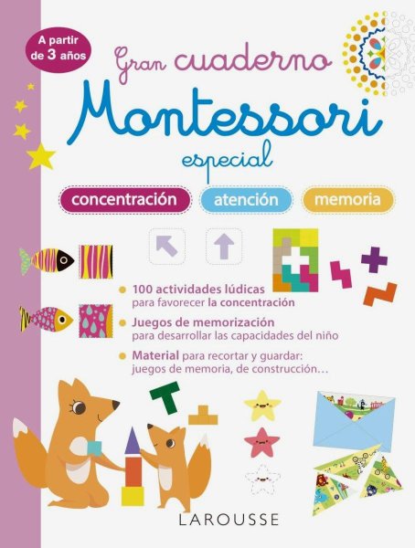 Gran Cuaderno Montessori Especial Concentración, Atención y Memo