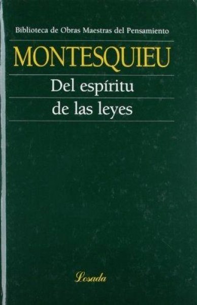 Del Espiritu de Las Leyes Td