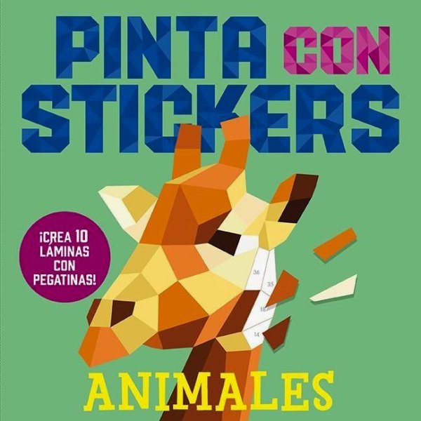 Pinta Con Stickers Animales