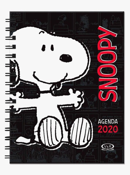 Agenda 2020 Snoopy Negra