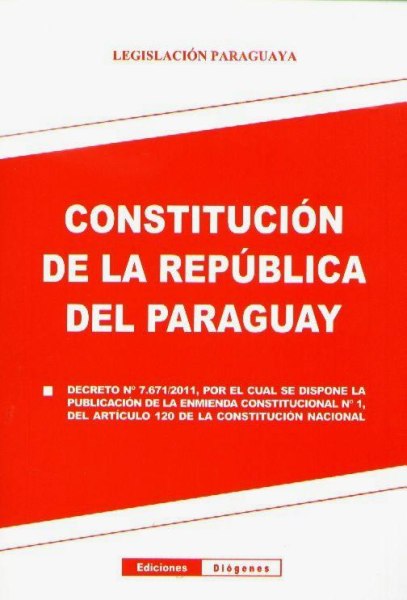 Constitucion de la Republica del Paraguay Rojo Diogenes