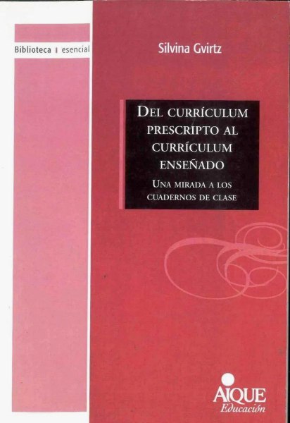 Del Curriculum Prescripto Al Curriculum Enseñado