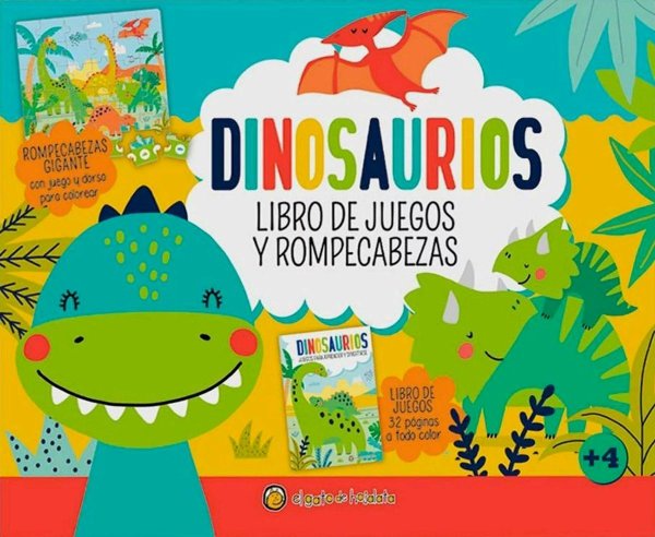 Dinosaurios Libro De Juegos y Rompecabezas